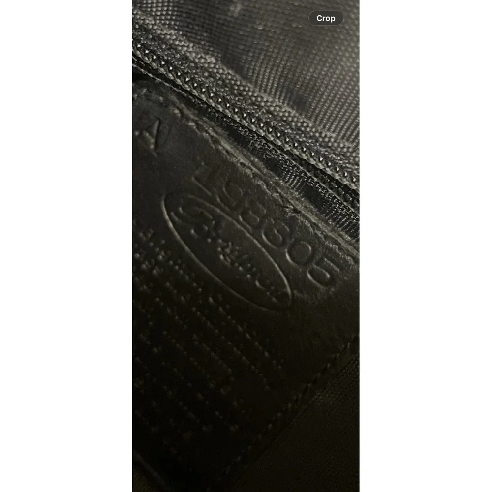 Brighton Black Brown Croc Leather #198305 Y2K Drawstring Backpack USA Made